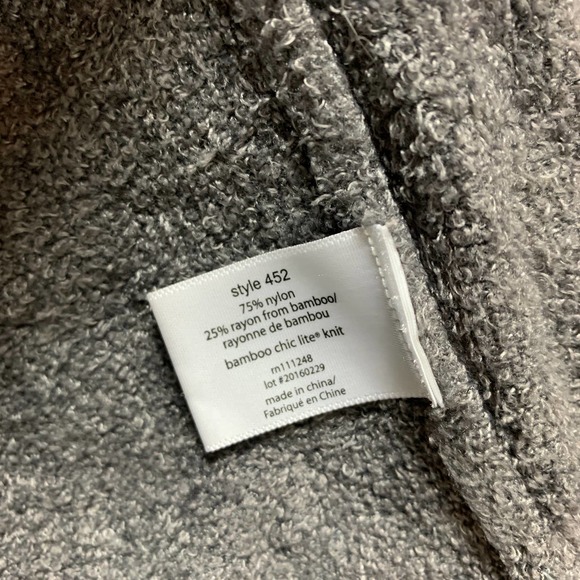 Barefoot Dreams Cozychic Lite Circle Cardigan Sweater In Silver Grayr-M - Picture 5 of 5